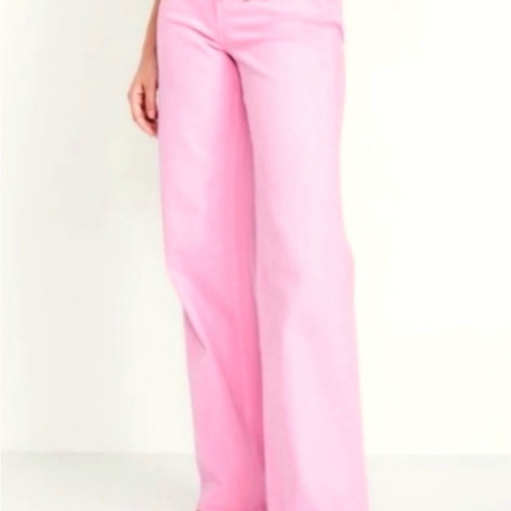 Old Navy Pink Sky Hi Wide Leg Jeans